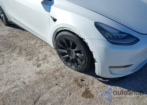 2022 Tesla Model Y Long Range Dual Motor All-Wheel Drive из США, поврежденный, VIN 7SAYGDEEXNA019609